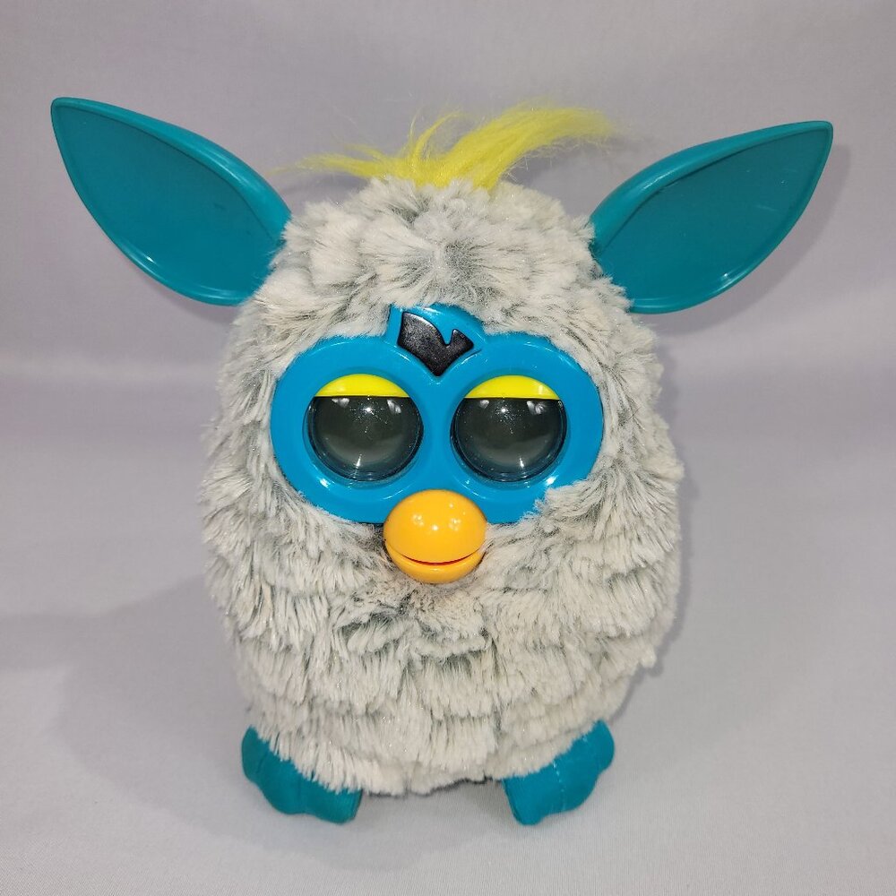 Furby 2012 Rain Cloud Blue & Grey Electronic Toy Interactive Pet